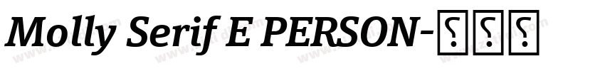 Molly Serif E PERSON字体转换 Molly Serif E PERSON字体转换